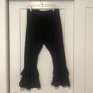 🖤 Black Lace Ruffles Leggings 🖤